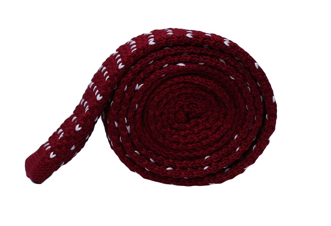 Cravata crosetata bordeaux marca Grazie Filipeti