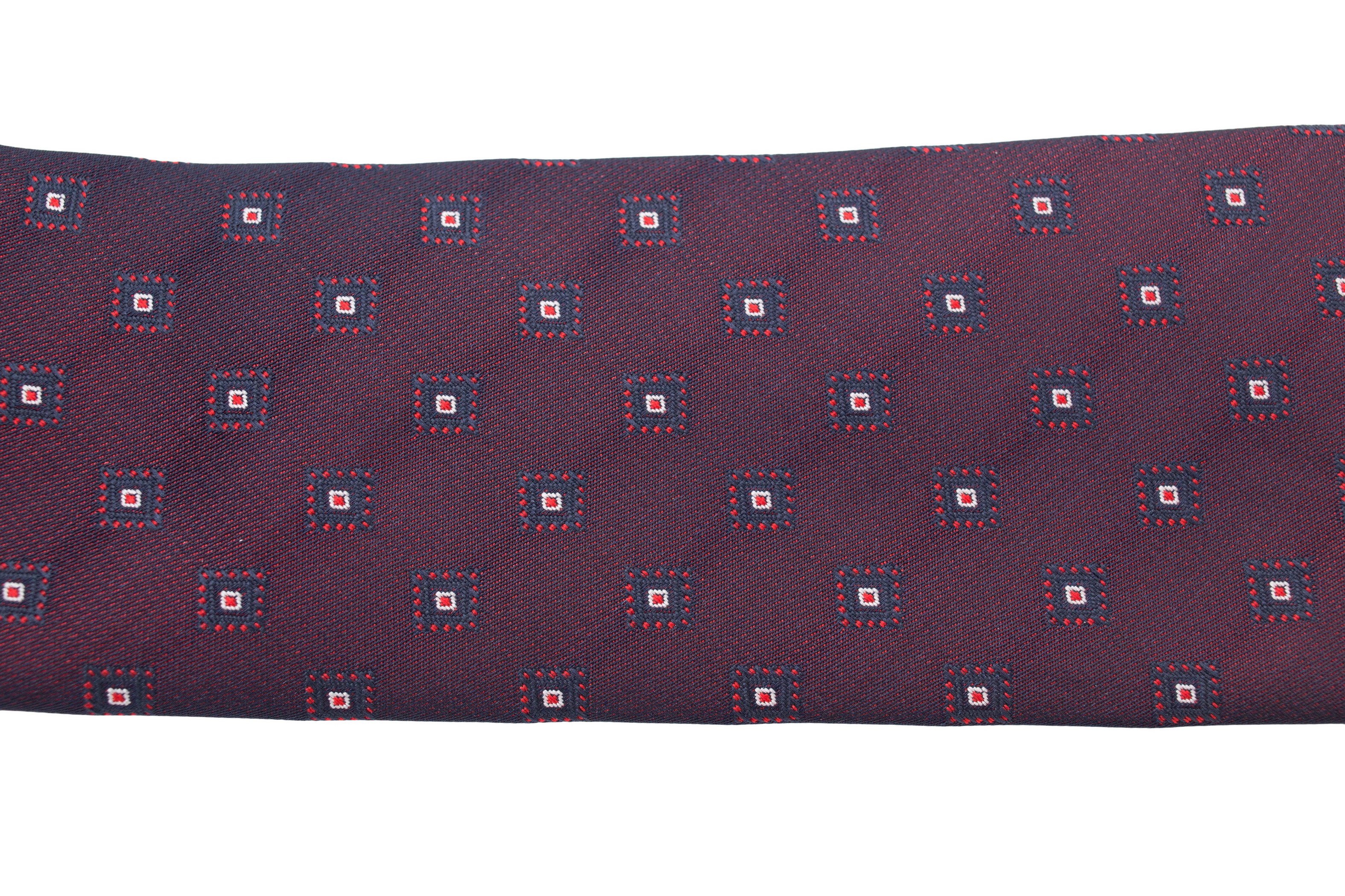 Cravata slim violet cu model in patratele Grazie Filipeti