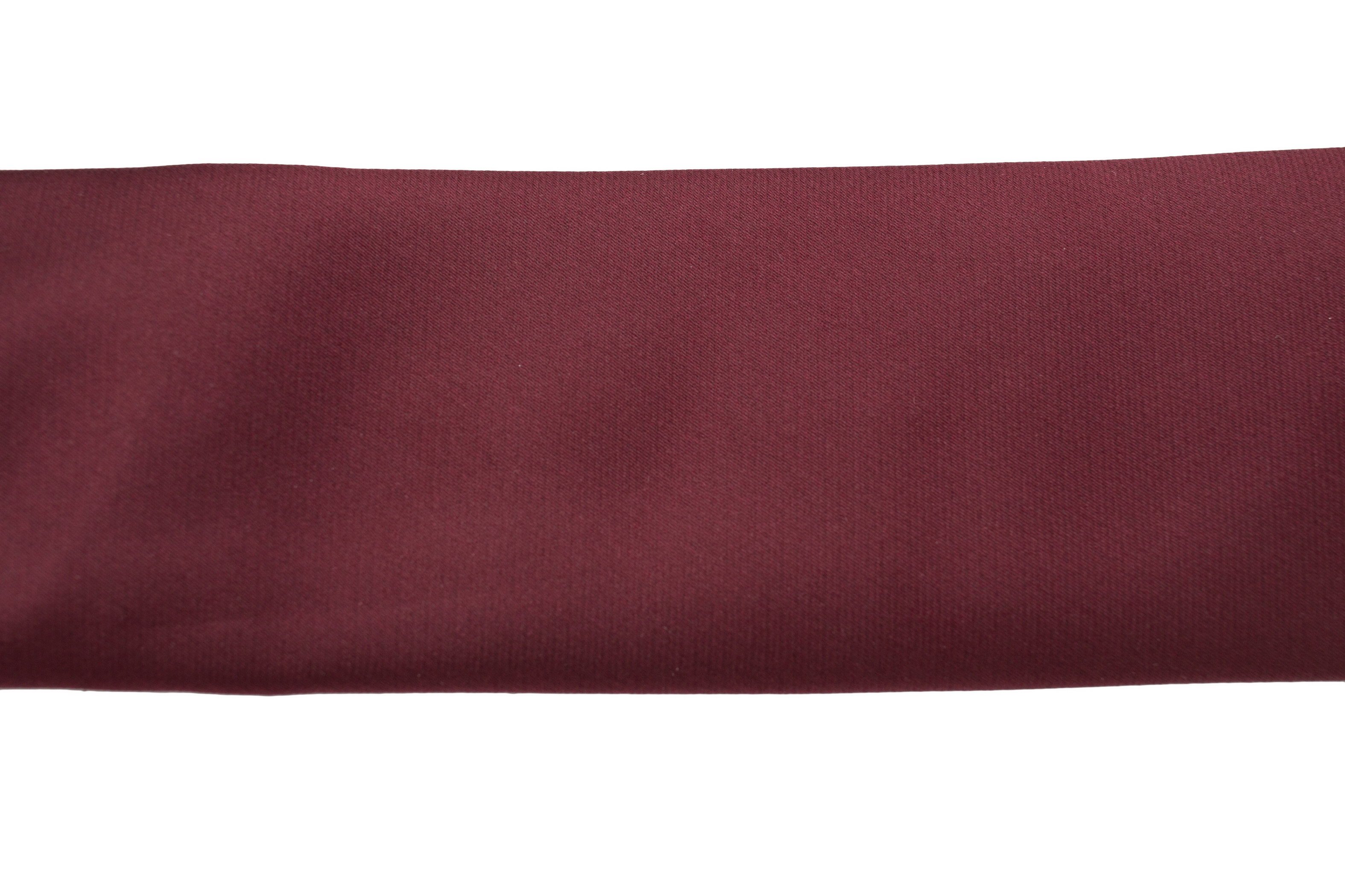 Cravata slim bordeaux inchis uni Grazie Filipeti