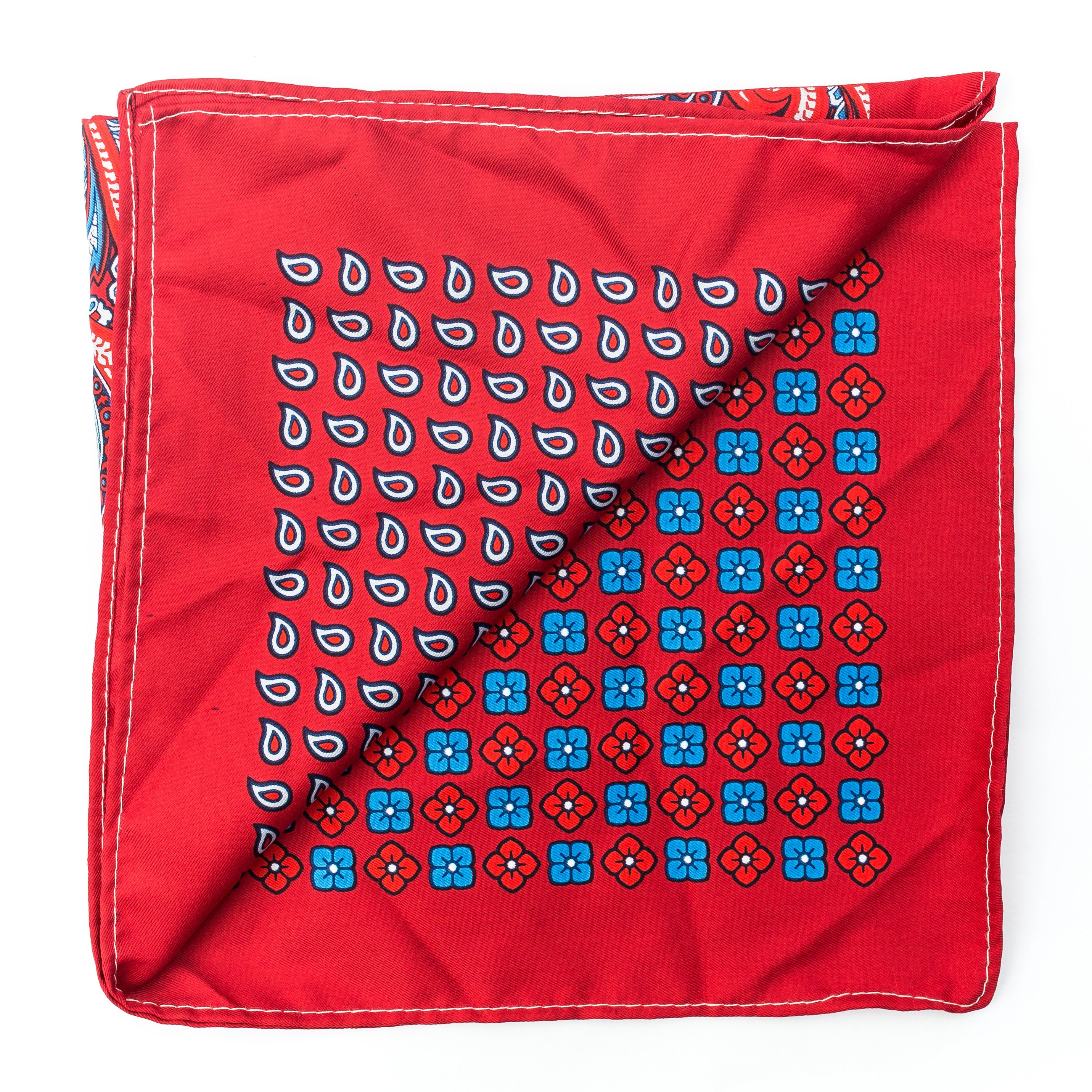 Batista de buzunar din matase Red Pailey