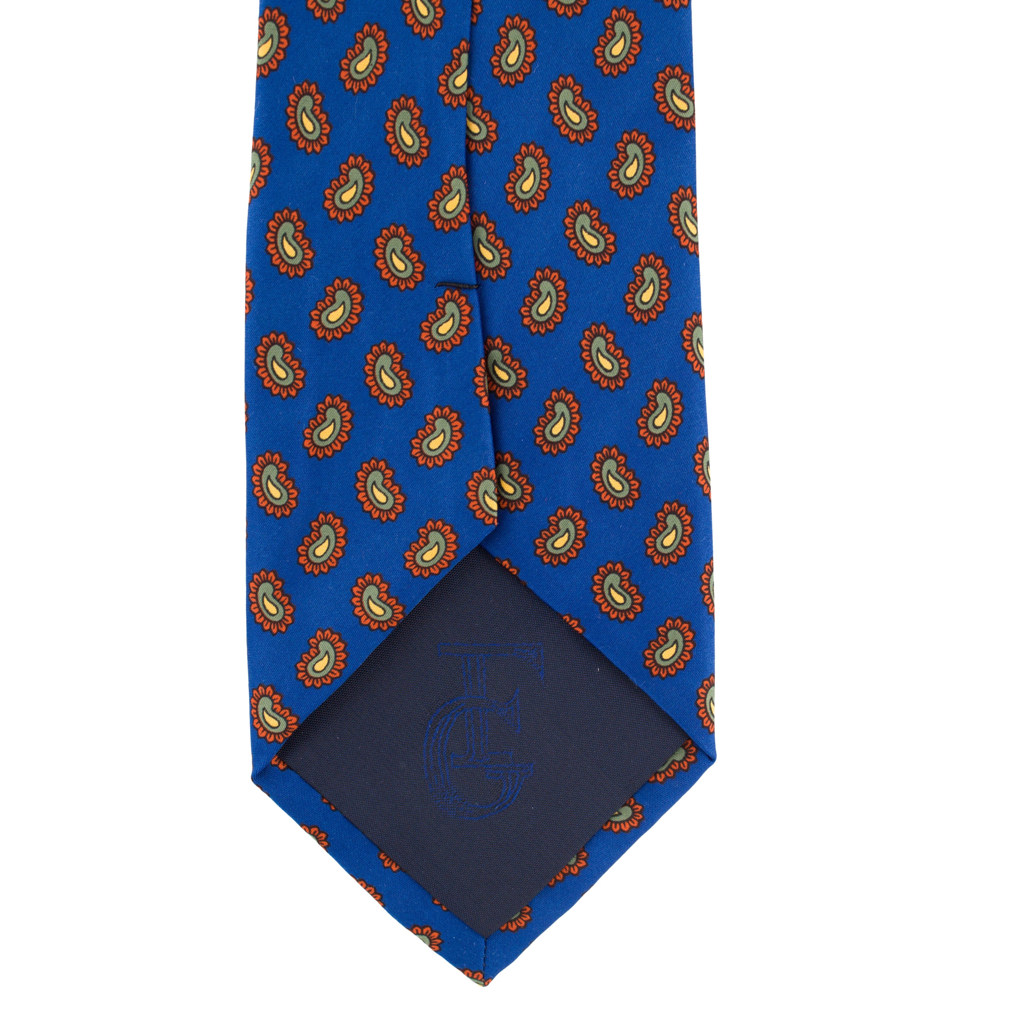 Cravata albastra Paisley Print