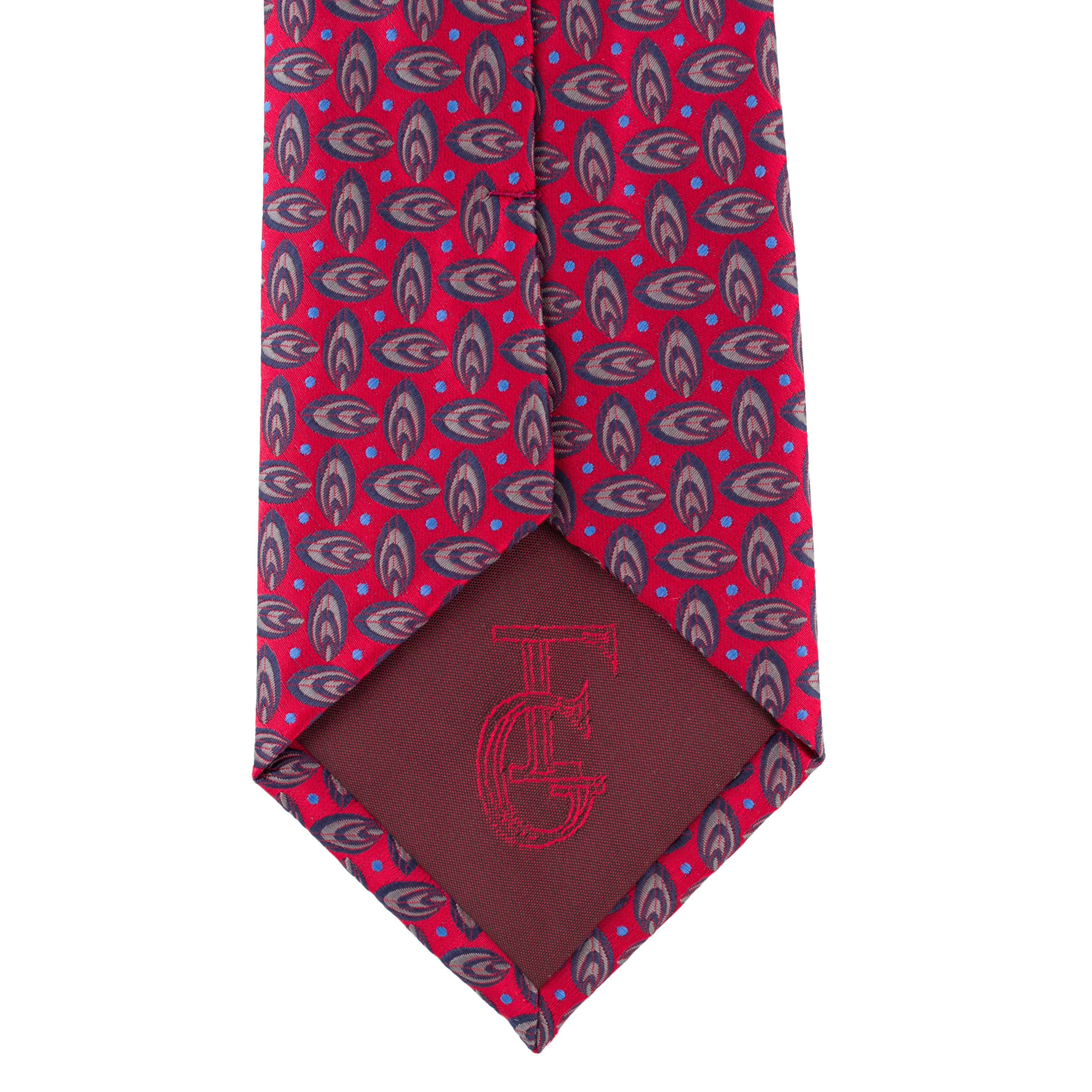 Cravata rosie cu model