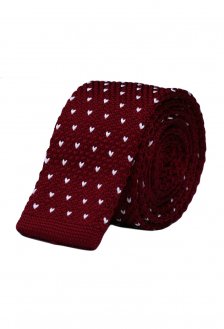 Cravata crosetata bordeaux marca Grazie Filipeti