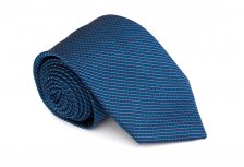 Cravata clasica albastru electric in carouri  - Grazie Filipeti