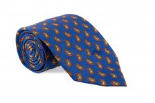 Cravata albastra Paisley Print