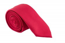Cravata Slim rosie cu model